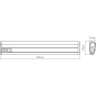 Світильник 1.00W 5V 69lm 4000K 200x22x50mm [4058075260436] Ledvance LINEAR LED MOBILE USB 200 на акумуляторі