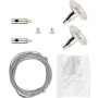 Комплект для подвеса шинопровода с тросом 2м [4099854395765] Ledvance TrackLight Suspension Kit