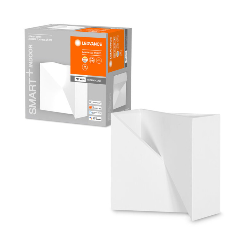SMART светильник настенный 23W 220V 1300lm 3000-6500K WIFI 200x110x200mm [4058075574052] Ledvance Orbis Swan
