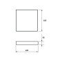 LED Светильник накладной 100W 230V 6825lm 3000-6500K 600x600x85mm DIM [4262380665569] LED-SLS-100W-T39 EUROLAMP
