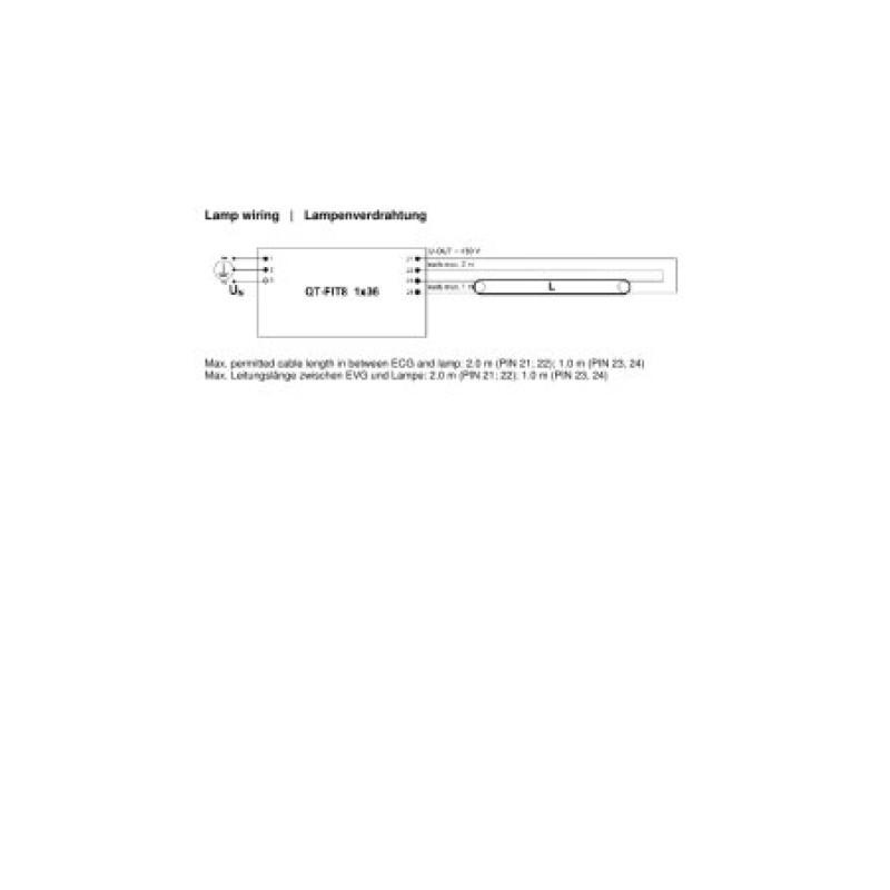 1x36 ЕПРА для люмінесцентних ламп T8 220-240V IP20 [4008321294203] QT-FIT8 Osram