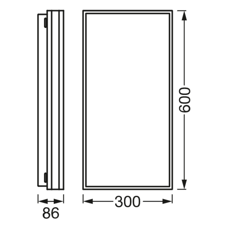 SMART потолочный светильник 42W 220V 4400lm 3000-6500K TW WIFI 600х86х300mm [4058075572836] Ledvance Magnet DIM