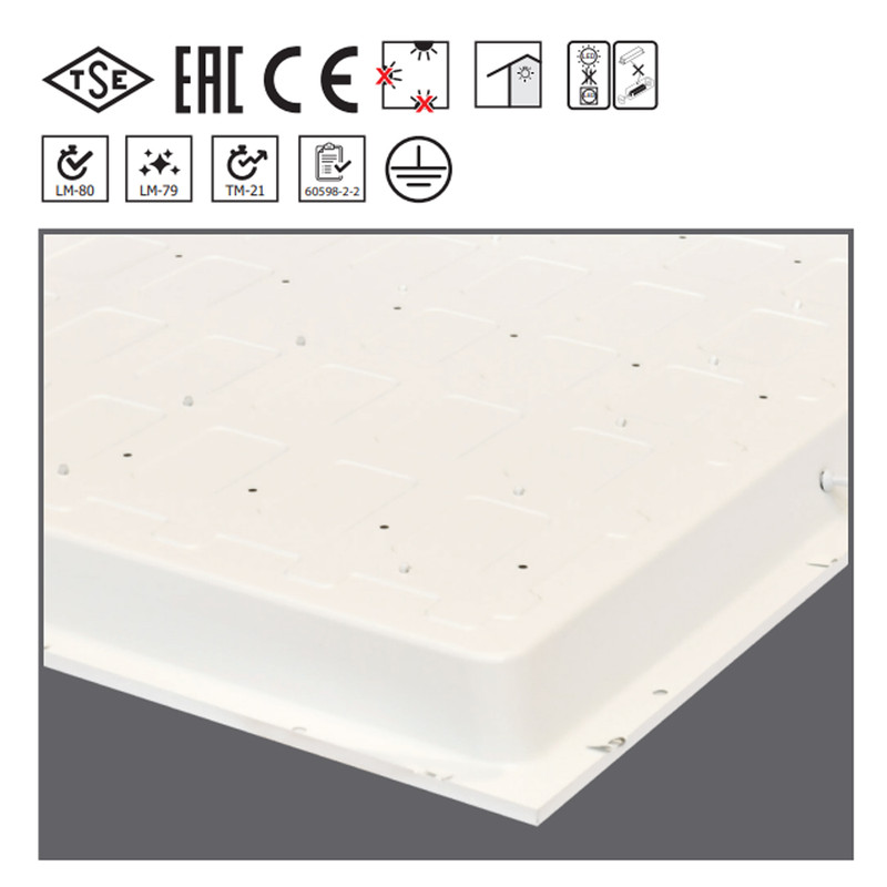 Панель светодиодная 36W 4000K 3700lm 595x595x33mm IP40 с блоком питания [116382] PELSAN