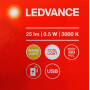Лампа-фонарь POWERBANK 0.50W 5V 45lm 3000-4000K 45.7х148x46mm [4058075570207] Ledvance NIGHTLUX LANTERN