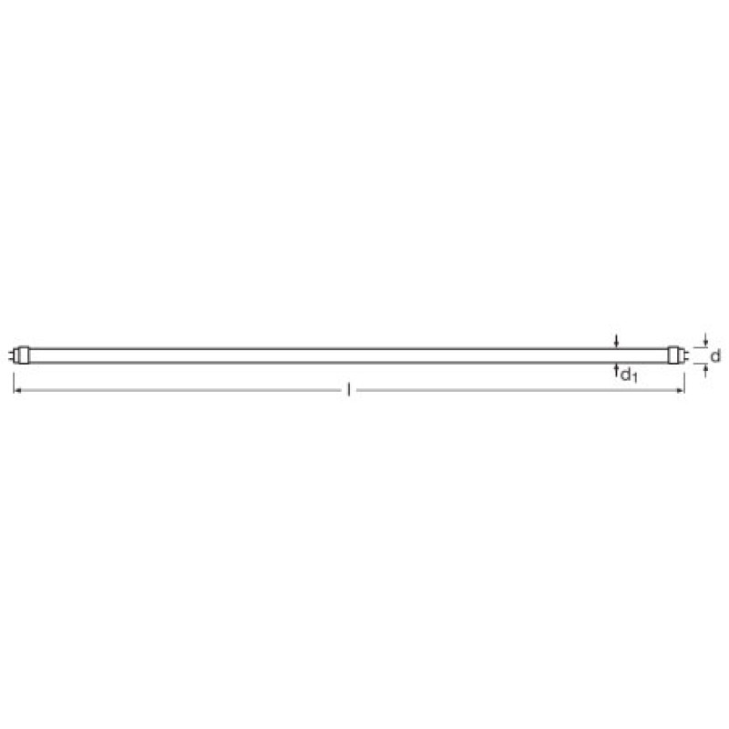 Лампа трубка LED 9W 600mm 220V 800lm 4000K G13 двустороннее подключение [4058075377486] OSRAM ST8B-0.6M