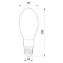 Лампа ртутно-вольфрамовая 250W 220V 5600lm 4500K Е40 220x90mm [l0470003] E.NEXT e.lamp.hwl.e40.250