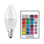 RGBW Лампа с пультом LED 5.5W 220V 2700K E14 DIM 107x37mm [4058075430853] OSRAM Retrofit lamps with control
