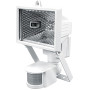 Прожектор галогенний 500W 220V R7s IP54 185x135x165mm з датчиком руху білий [l003011] E.NEXT e.halogen.move.500.white