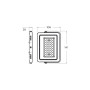 Прожектор LED 50W 230V 4250 6500K IP65 141x28x106mm [4262380663381] LED-FL-50(B) EUROLAMP