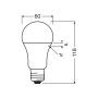 Лампа LED 10W 230V 1055lm 3000K E27 60x118mm груша [4058075630239] Value CL A75 Osram