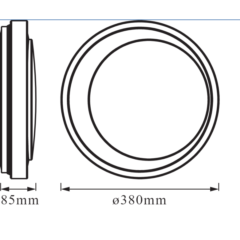 SMART потолочный светильник 26W 220V 2400lm 3000-6500K TW WIFI 380х85х380mm [4058075486409] Ledvance Moon DIM