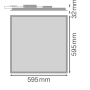 Світлодіодна панель 33W 4320lm 4000K 595x595x32mm IP40 [4099854015113] Ledvance PL CMFT P