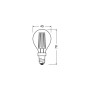 Лампа LED 4.8W 220V 470lm 2700K E14 DIM 45x78mm груша [4099854067686] LEDVANCE LED VALUE CL