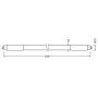 Лампа трубка LED 7W 549mm 230V 1000lm 3000K G5 двустороннее подключение [4099854552526] Ledvance LEDTUBE T5
