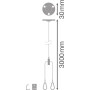 Підвіс для світлодіодної панелі panel 1200, suspension kit, Ledvance [4058075108844] Ледванс