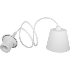 Светильник потолочный 220V E27 Ø37x60mm длина провода 1м белый [l0510013] E.NEXT e.save.pendant.p11.е27.white
