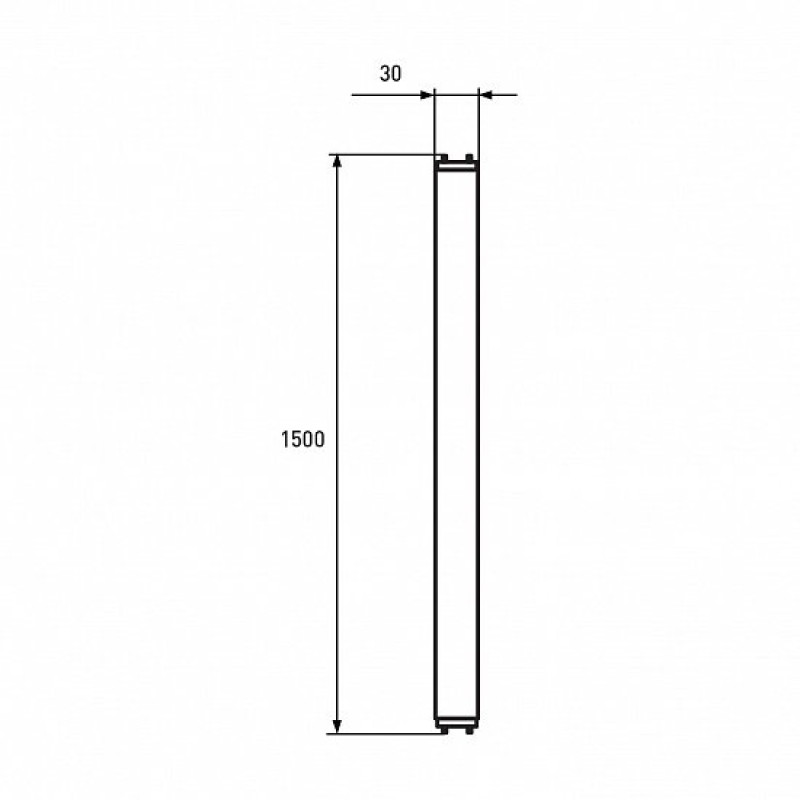 Лампа трубка LED 24W 1500mm 220V 2220lm 6500K G13 двустороннее подкл. [4260410486672] LED-T8-24W/6500 EUROLAMP