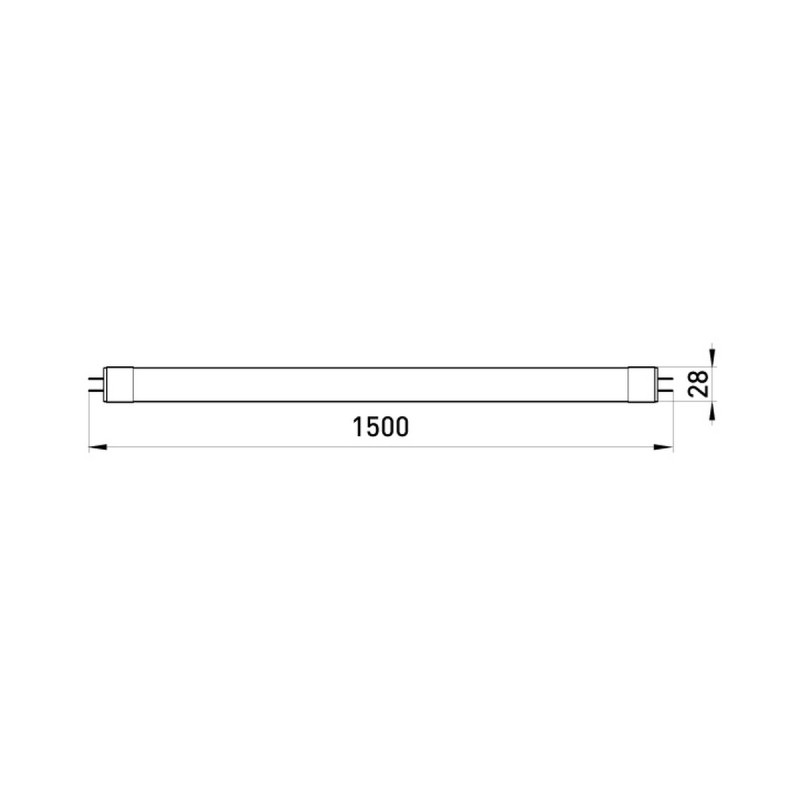 Лампа трубка LED 24W 1500mm 220V 2040lm 6500K G13 [l0650511] E.NEXT e.save.LED.Eco.T8.150.G13.24.6500