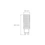 Лампа світлодіодна 6W 220V 600lm 4000K G9 18x64mm капсула [4262380664951] EUROLAMP LED-G9-0640(220)