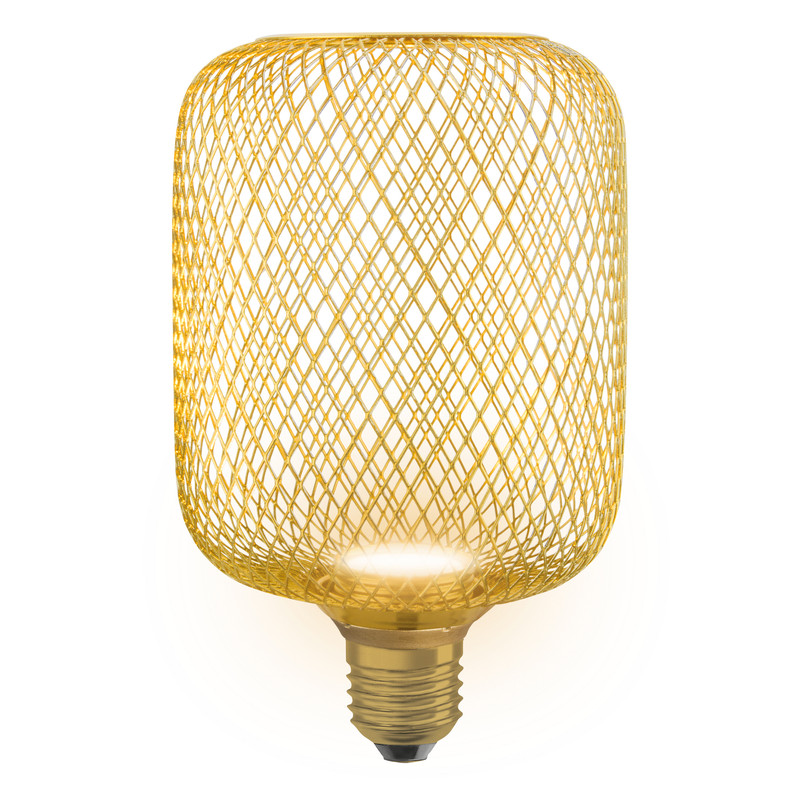 Лампа светодиодная 3.5W 220V 300lm 2700K E27 100x162mm плоская [4058075840102] OSRAM LED FLAT SQ100 GOLD