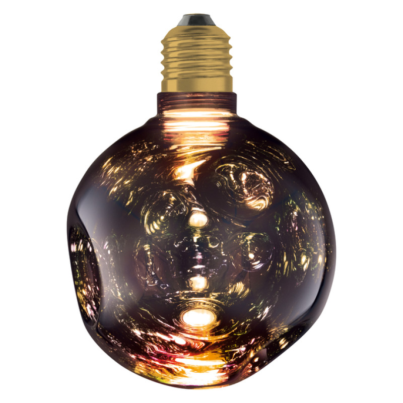 Лампа LED 3,5W 230V 300lm 2700K E27 125x164mm [4099854607332] Flat Décor Small Black Osram