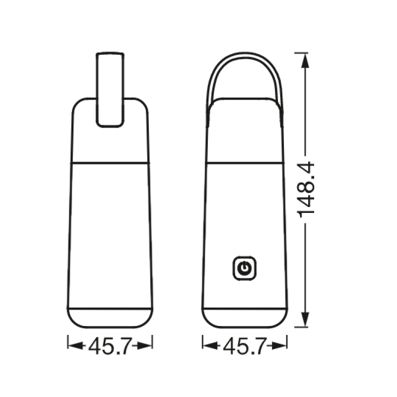 Лампа-фонарь POWERBANK 0.50W 5V 45lm 3000-4000K 45.7х148x46mm [4058075570207] Ledvance NIGHTLUX LANTERN