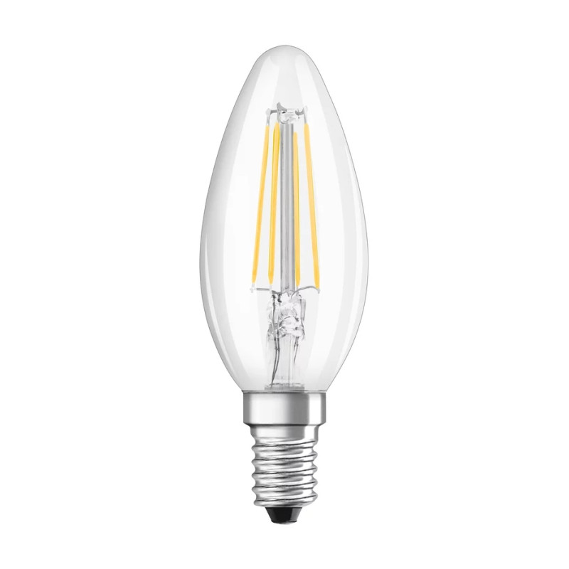 Лампа светодиодная филаментная 5.5W 220V 806lm 2700K E14 DIM 35х135mm свеча [4058075654471] LED CL OSRAM