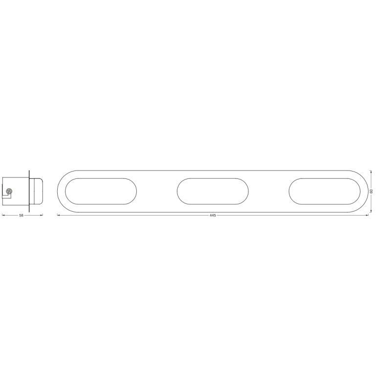 SMART світильник 20W 230V 2100lm 3000-6500K TW WIFI 445х58х60mm [4099854473067] Osram ORBIS WALL DUPLO DIM
