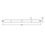 Лампа трубка LED 4W 288mm 230V 400lm 4000K G5 двустороннее подключение [4099854552427] Ledvance LEDTUBE T5