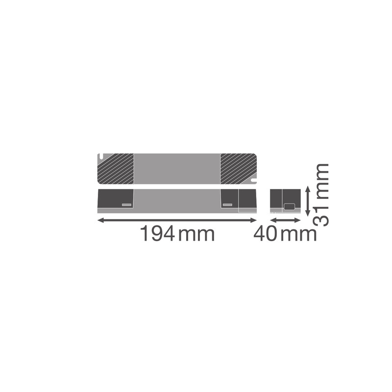 LED драйвер 20x1 60W 220-240V выходная 24V IP20 [4058075835870] Ledvance DR-V