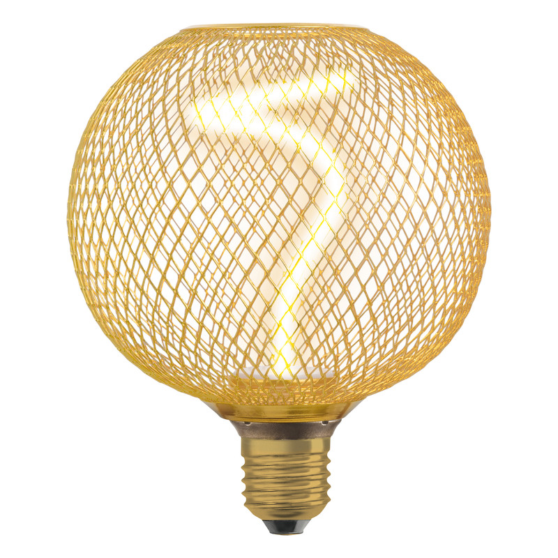 Лампа светодиодная винтажная 3.5W 220V 170lm 1800K E27 DIM 125x150mm филаментная [4058075840201] OSRAM LED DECO G125 GOLD
