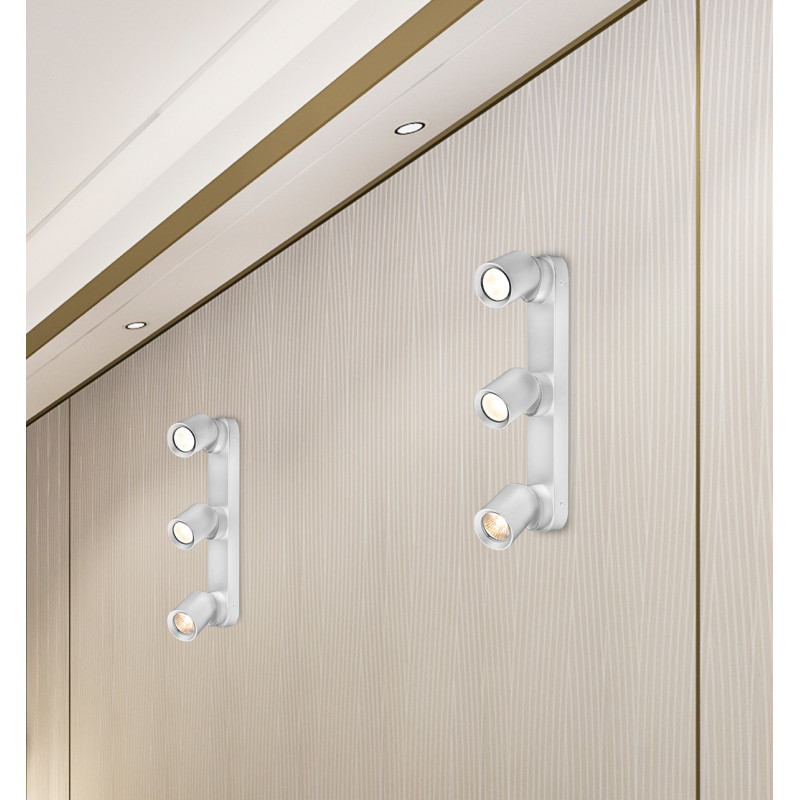 LED Светильник спотовый 220V GU10 IP20 390х90х25х65mm Белый [4262380661653] LH3-LED-GU10(white)new EUROLAMP