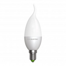 Лампа светодиодная 6W 220V 450lm 4000K E14 27x128mm свеча [4260410488331] LED-CW-06144(EE) EUROLAMP