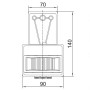 Датчик движения 1100Вт 120° дальность 12м инфракрасный IP44 черный [LDD13-017-1100-002] ДД-017 УЕК