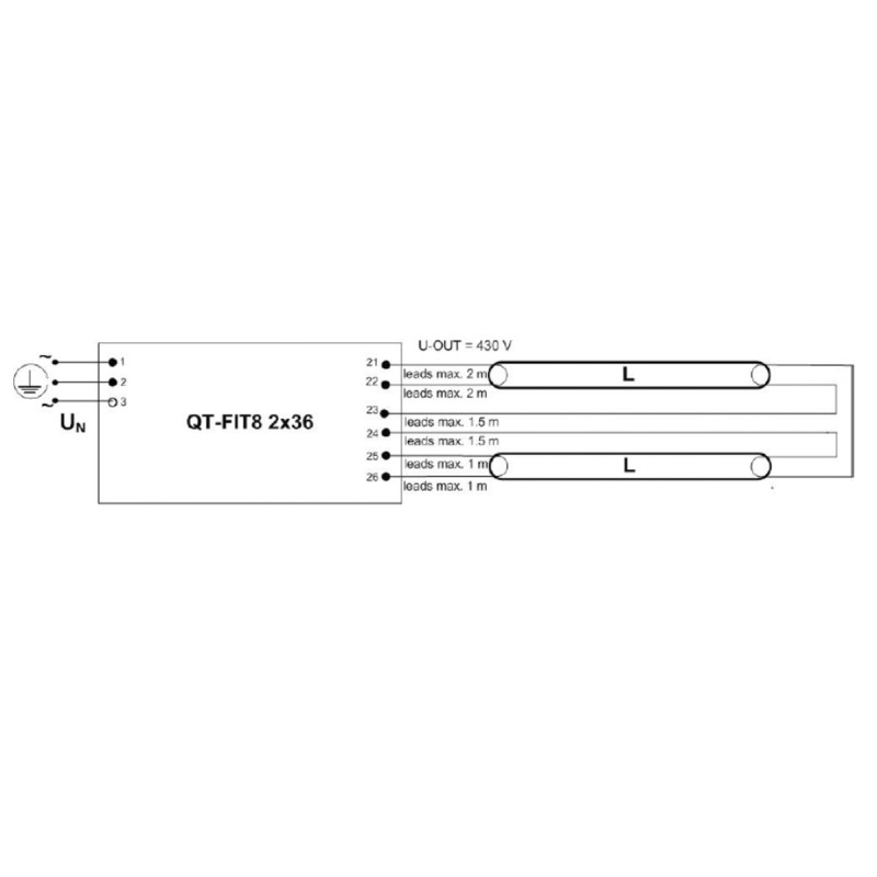 2x36 ЭПРА для люминесцентных ламп T8 220-240V IP20 [4008321294265] QT-FIT8 Osram