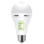 Лампа LED с аккумулятором 9W 220V 830lm 6400K E27 1200mA/h 60х122mm [000059314] CT-4229 Евросвет