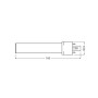 Лампа светодиодная 4W 220V 550lm 4000K G23 165x32.3mm прямая [4058075558045] OSRAM DULUX LED L HF&AC MAINS