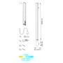 Светильник 1W 5V 50lm 4000K 500mAh 205х40х24.5mm [4058075610484] LEDVANCE LINEARLED MOBILE BL