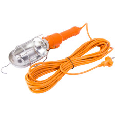 Светильник переносной 60W 220V E27 355x95mm провод 10м с выключателем оранжевый [l0670002] E.NEXT e.light.move.e27.10.orange