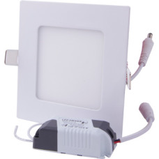 Встраиваемый LED светильник 6W 220V 420lm 4500K 120x120x7,5mm IP40 белый [l0860004] E.NEXT e.led.mp.Square.R.6.4500