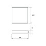 LED Светильник накладной 100W 230V 6825lm 3000-6500K 600x600x85mm DIM [4262380665545] LED-SLS-100W-T37 EUROLAMP