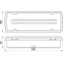 LED Светильник аварийный 4W 230V 400lm 3часа Li-ion 270x52x100mm IP65 не постоянный [l0660043] E.NEXT e.emerg.507L-50.led.Li.3h.IP65