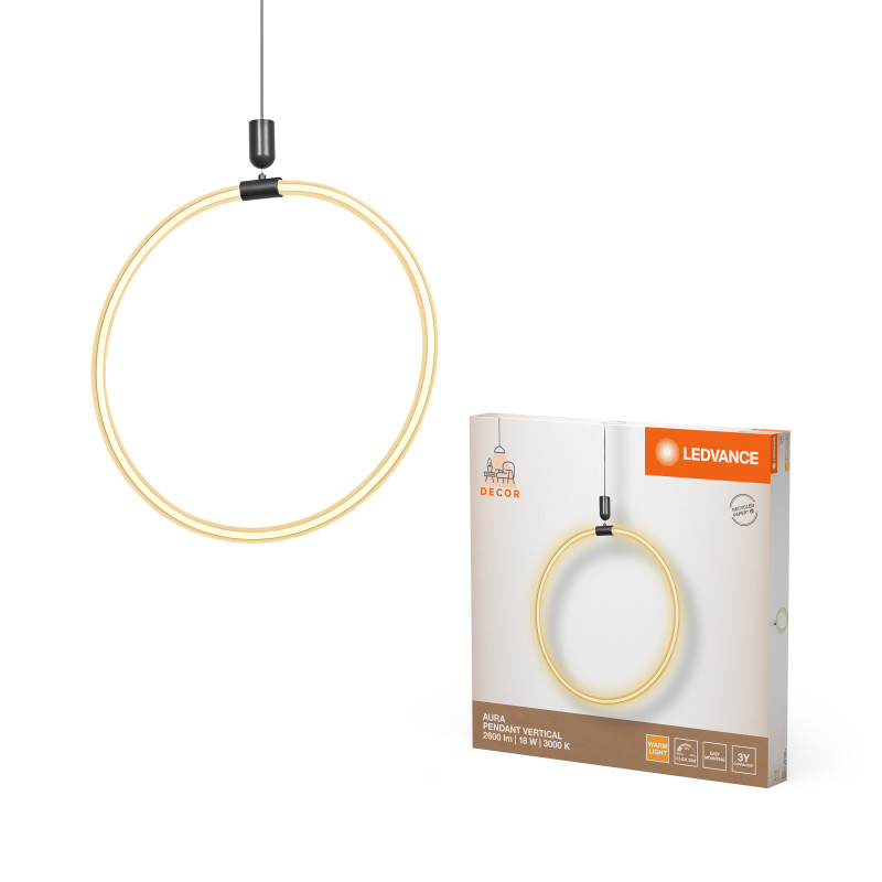 LED Світильник підвісний 18W 220V 2600lm 3000K 498x1500mm DIM [4058075842045] Ledvance DECOR AURA PEND VERT
