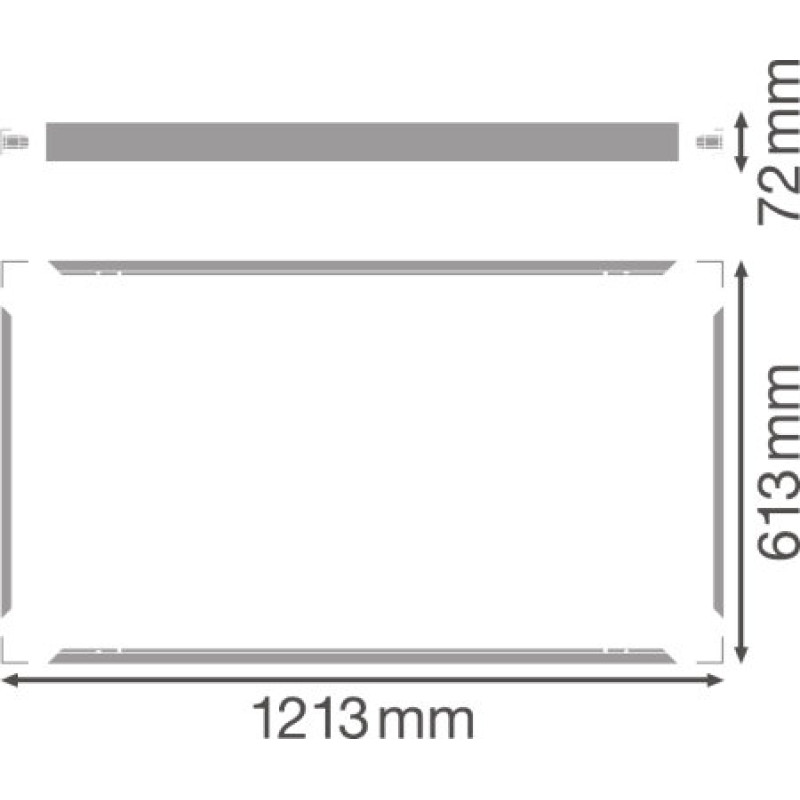 Рама монтажная для светодиодной панели pl 1200х600 surface mount kit val, Ledvance [4058075389823] Ледванс
