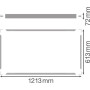 Рама монтажная для светодиодной панели pl 1200х600 surface mount kit val, Ledvance [4058075389823] Ледванс
