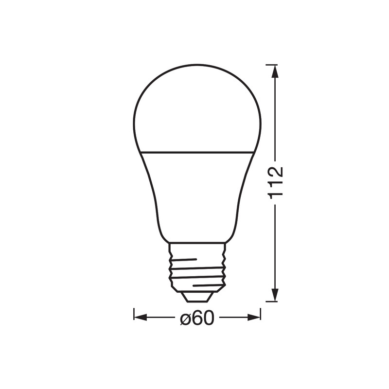 SMART WiFi RGBW Лампа LED 9W 230V 806lm 2700-6500K E27 DIM 60x112mm [4099854461286] A60 OSRAM