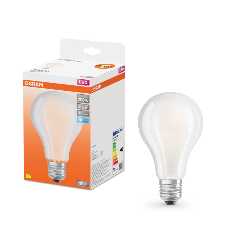 Лампа LED 24W 220V 3452lm 4000K E27 95x162mm груша [4058075619098] LED STAR CLASSIC A OSRAM