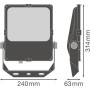 Прожектор LED 50W 220V 6300lm 4000K IP66 314x240x63mm [4058075353305] Ledvance FL PFM ASYM