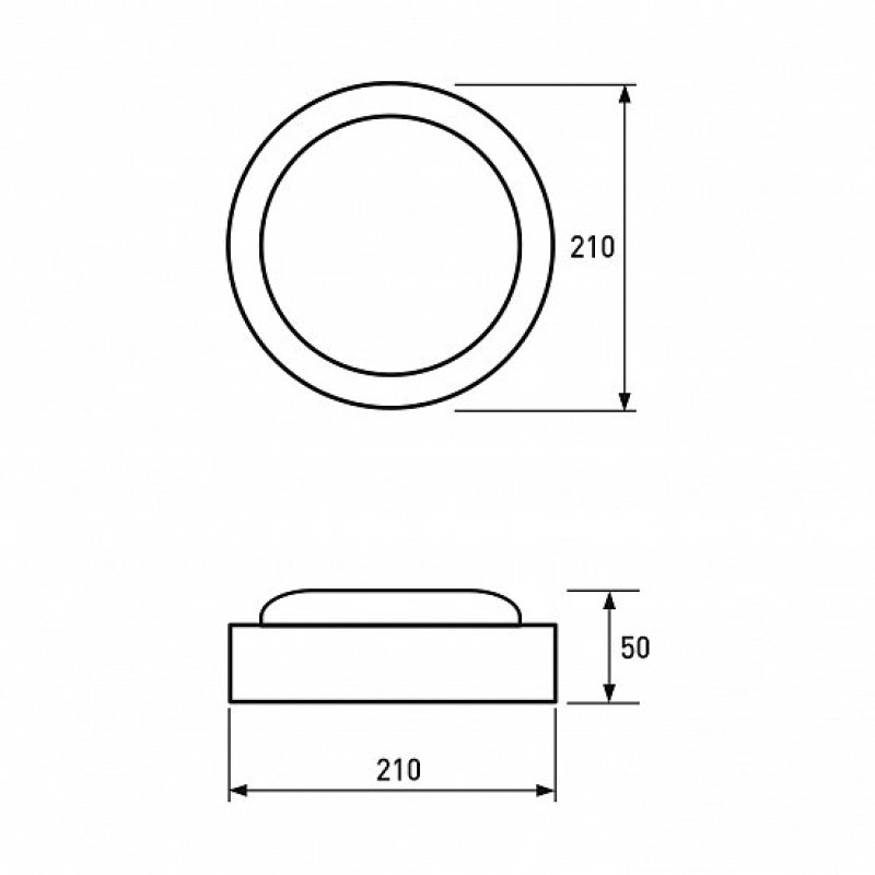Светильник светодиодный 12W 220V 1040lm 5500K IP65 210x50mm [4260484991263] LED-NLR-12/55(F) EUROLAMP