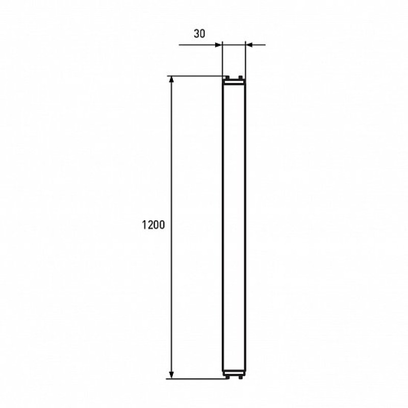 Лампа трубка LED 9W 600mm 220V 800lm 4000K G13 двустороннее подкл. [4260410481400] LED-T8-9W/4100 EUROLAMP